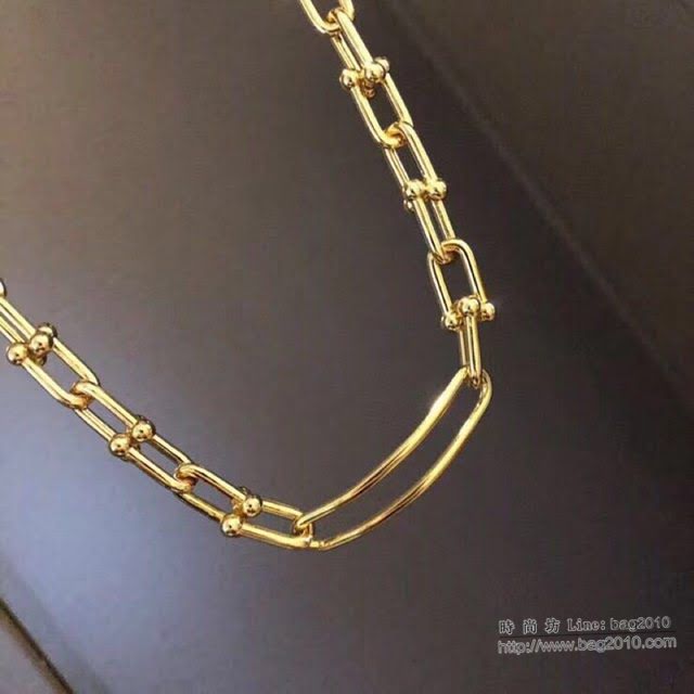 Tiffany飾品 蒂芙尼女士專櫃爆款鏈環關節U型手鏈項鏈 Tiffany純銀鎖骨鏈  zgt1730